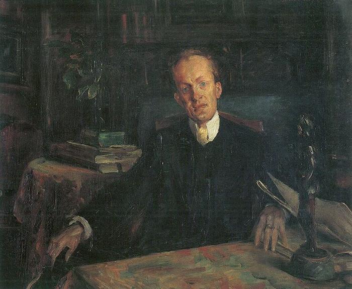 Lovis Corinth Portrait of Gerhart Hauptmann oil painting image